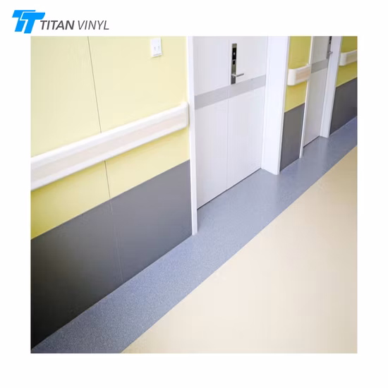 Водонепроницаемый износостойкий ПВХ-винил 2 мм 3 мм однородный рулонный пол для больничной школы